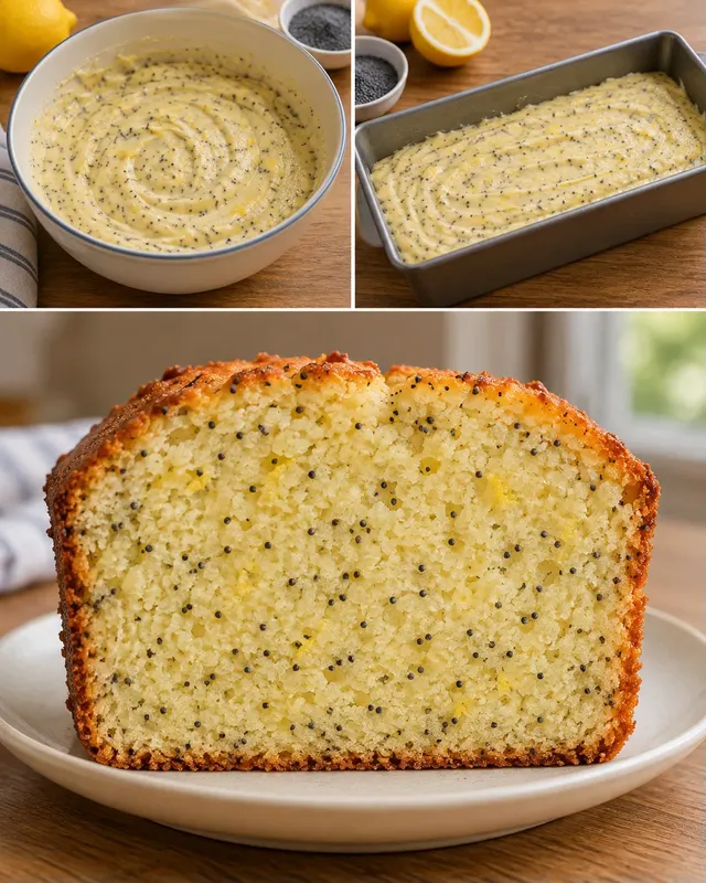 Botercake — citroen, maanzaad