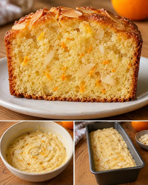 Botercake — sinaasappel, amandelen