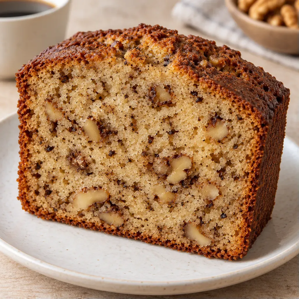 Botercake — koffie, walnoten