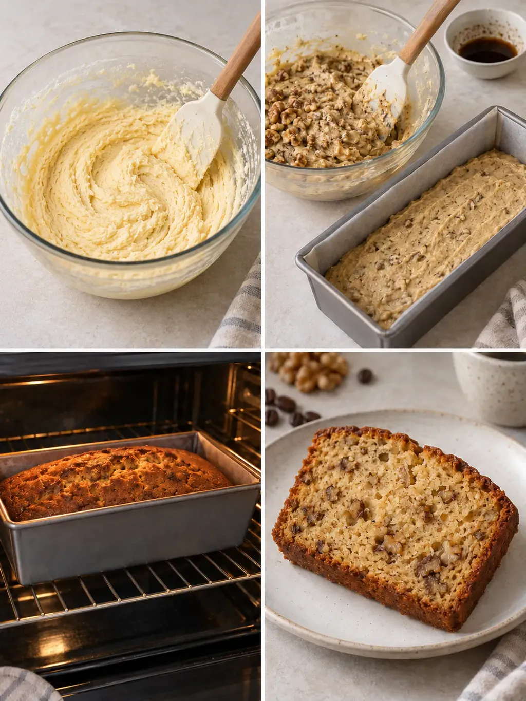 Botercake — koffie, walnoten