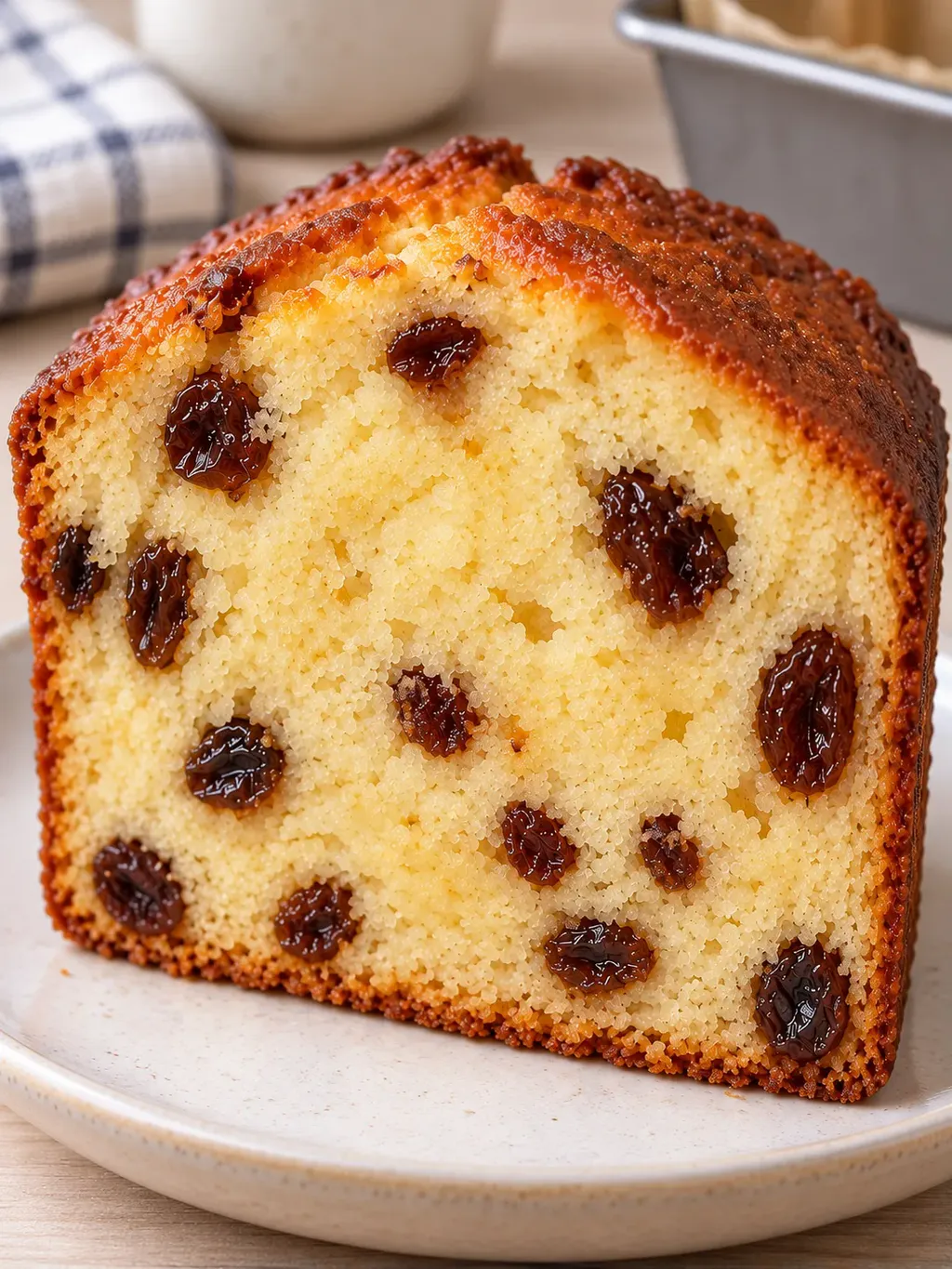 Botercake — rozijnen, vanille