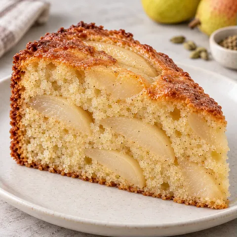 Yoghurtcake — peer, kardemom