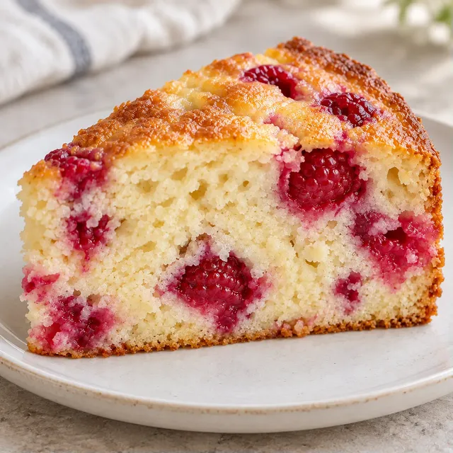 Yoghurtcake — framboos, vanille