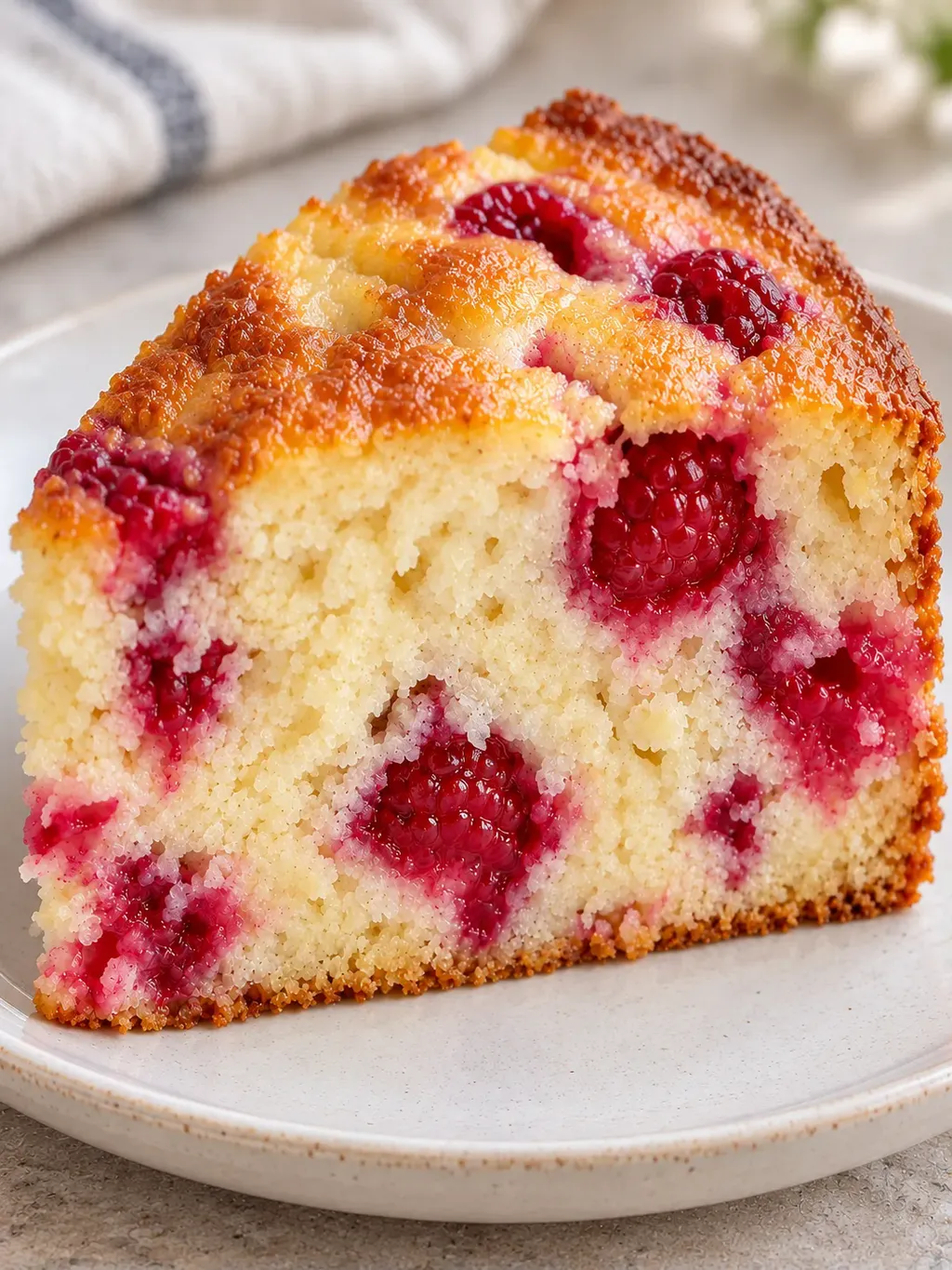 Yoghurtcake — framboos, vanille