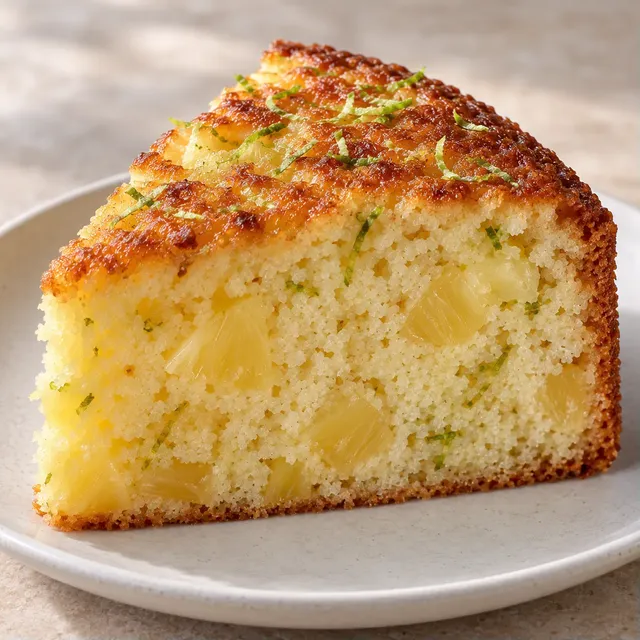 Yoghurtcake — ananas, limoen