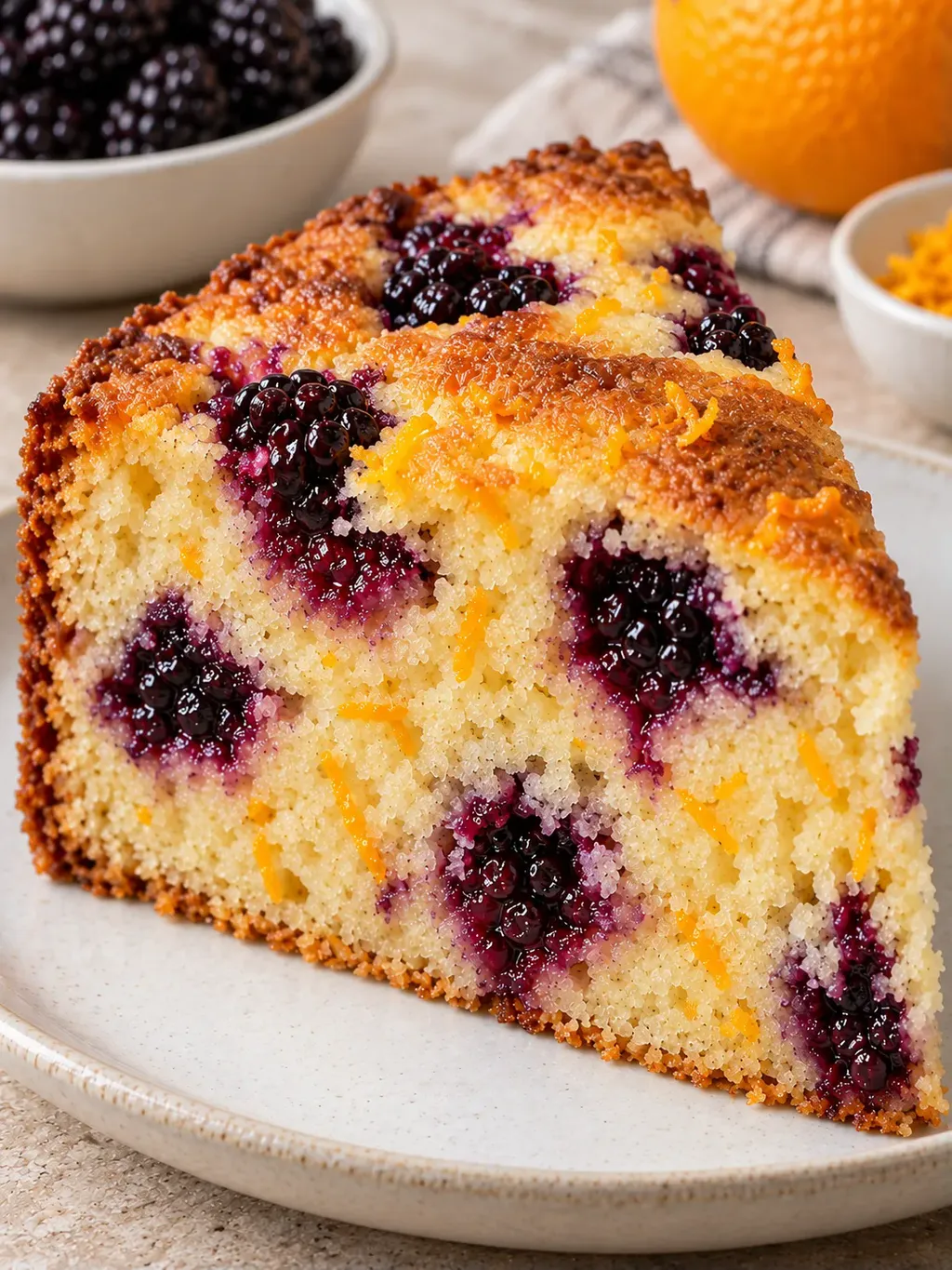 Yoghurtcake — braam, sinaasappel