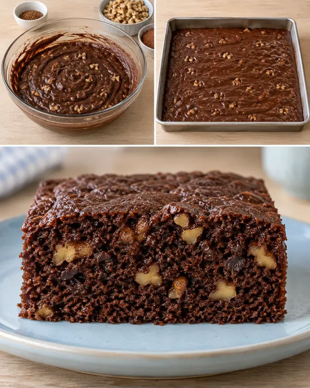 Cacaocake — koffie, walnoten