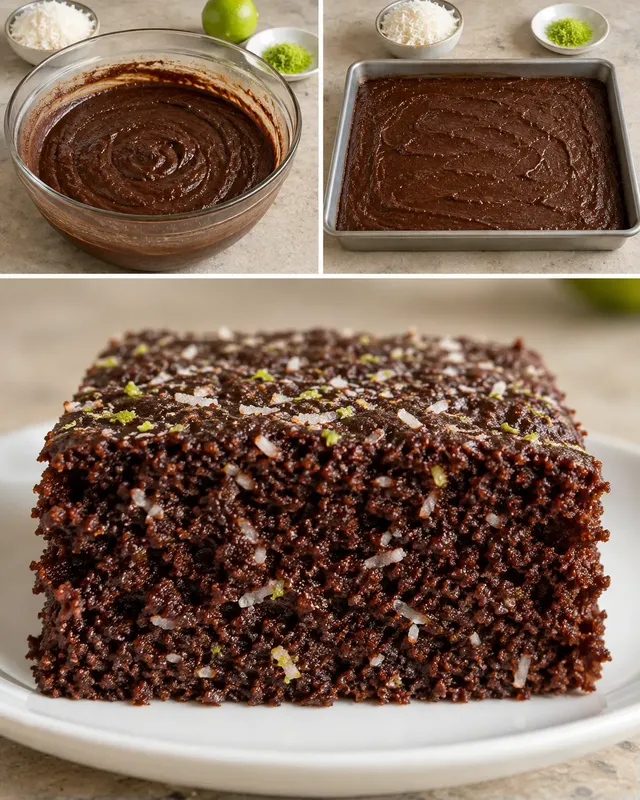 Cacaocake — kokos, limoen