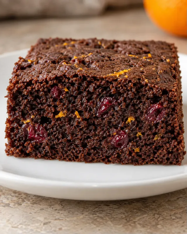 Cacaocake — cranberry’s, sinaasappel