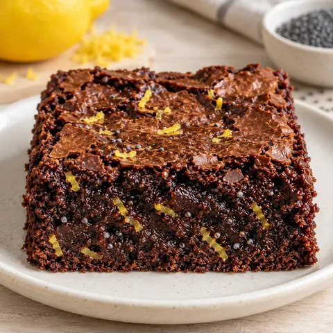 Brownie — citroen, maanzaad