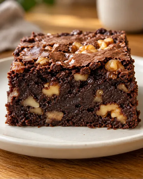 Brownie — koffie, walnoten