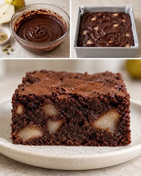 Brownie — peer, kardemom