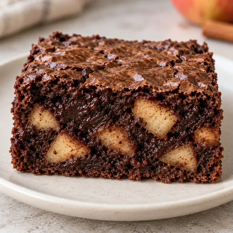Brownie — appel, kaneel
