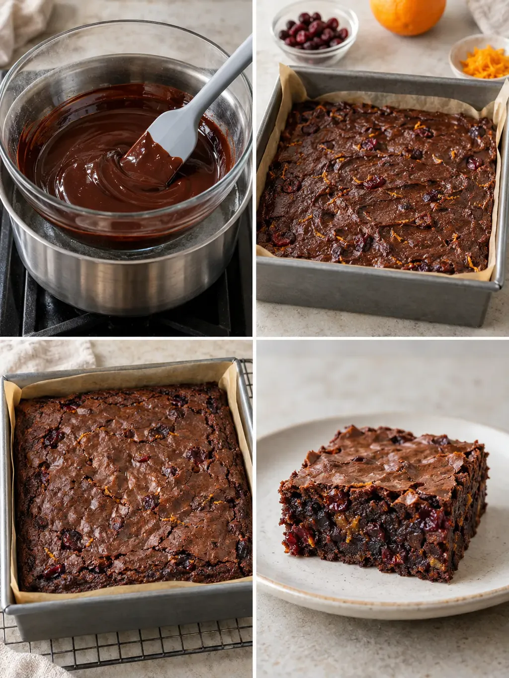 Brownie — cranberry’s, sinaasappel