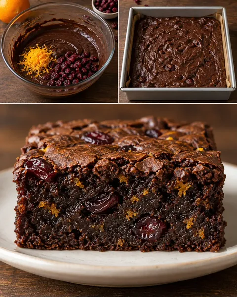 Brownie — cranberry’s, sinaasappel