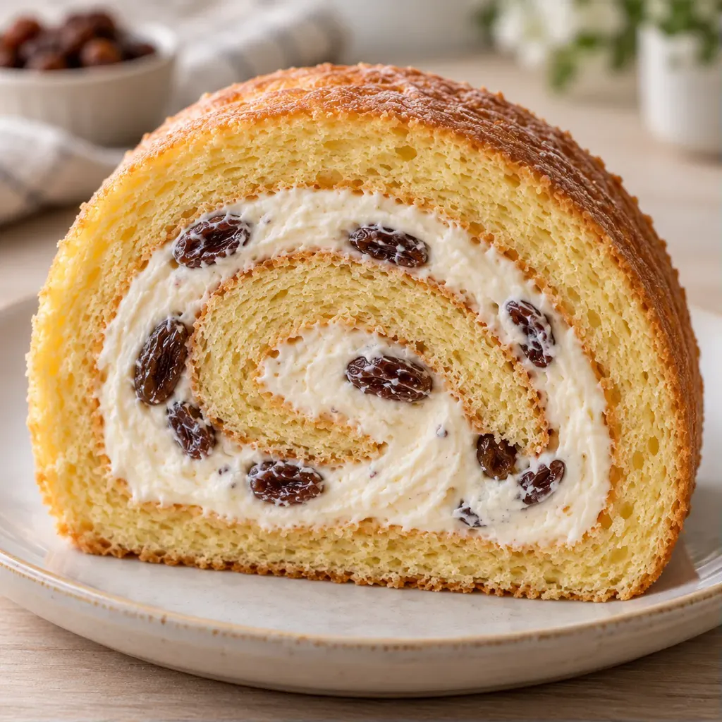 Biscuitrol — rozijnen, vanille
