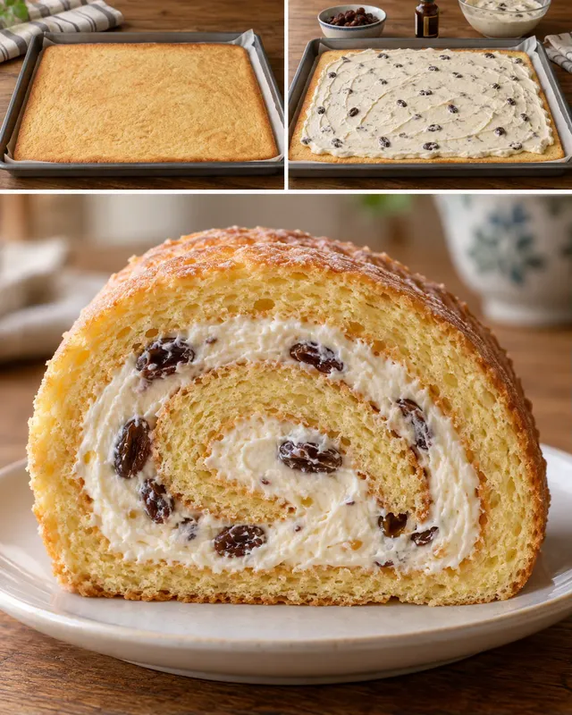 Biscuitrol — rozijnen, vanille