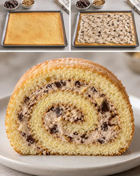 Biscuitrol — pure chocolade, hazelnoten