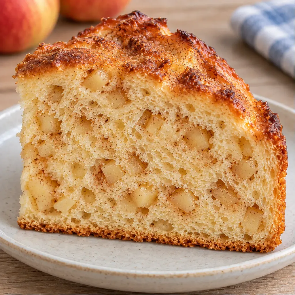 Zoete gistcake — appel, kaneel