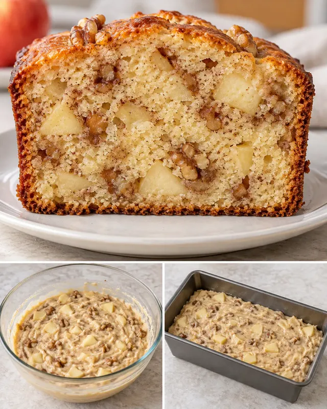 Botercake — appel, kaneel, walnoten
