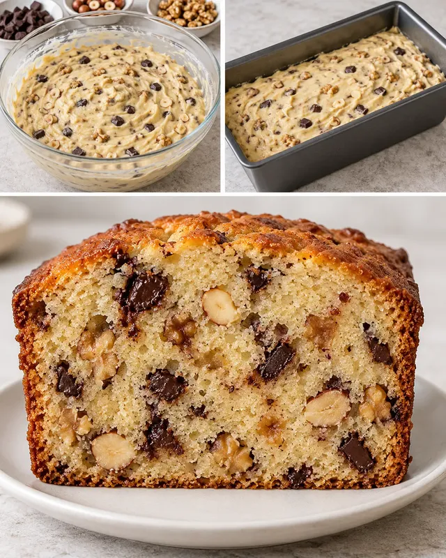 Botercake — pure chocolade, hazelnoten, walnoten