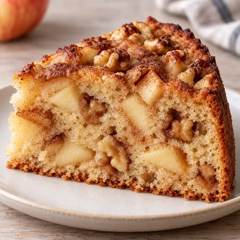 Yoghurtcake — appel, kaneel, walnoten