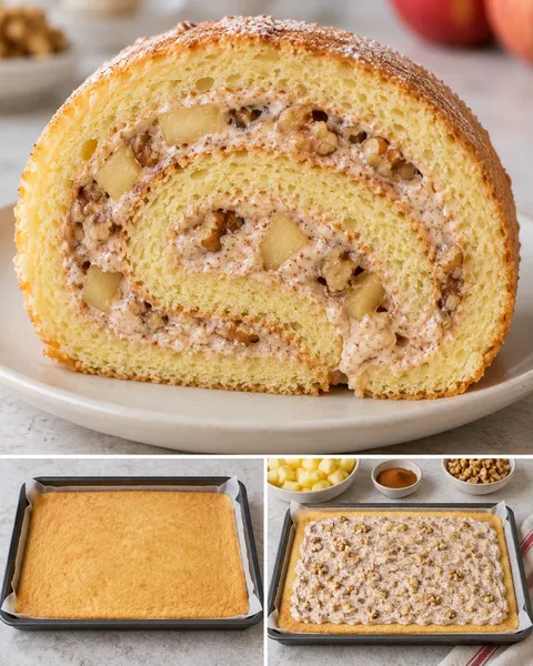 Biscuitrol — appel, kaneel, walnoten