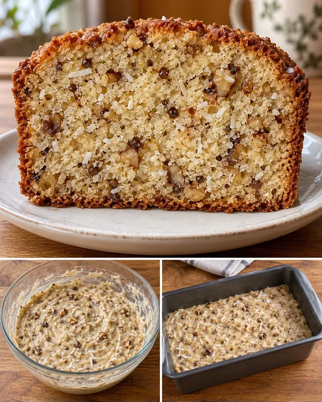 Botercake — koffie, walnoten, kokos