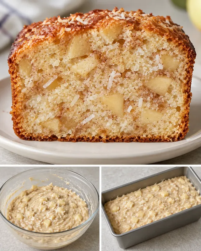Botercake — appel, kaneel, kokos