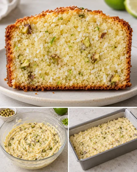 Botercake — kokos, limoen, pistachenoten