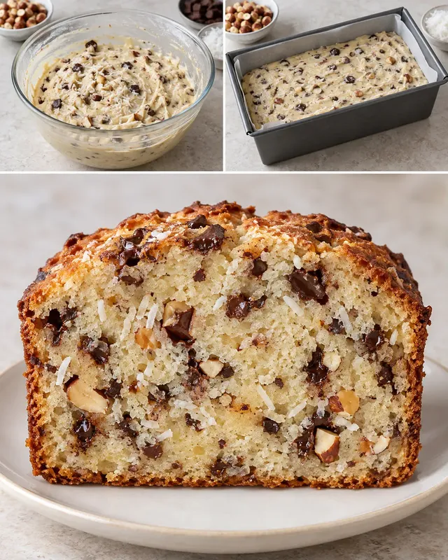 Botercake — pure chocolade, hazelnoten, kokos