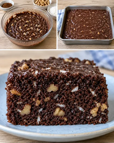 Cacaocake — koffie, walnoten, kokos