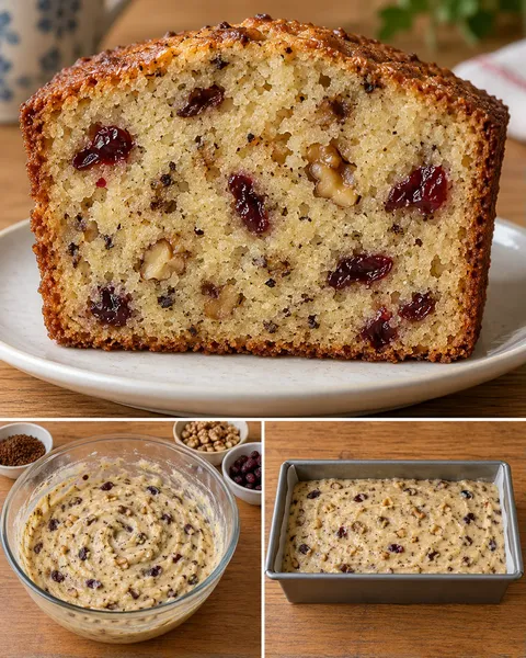 Botercake — koffie, walnoten, cranberry’s