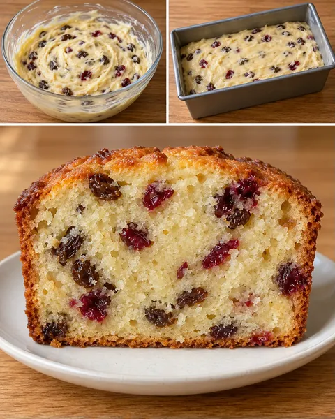 Botercake — rozijnen, vanille, cranberry’s
