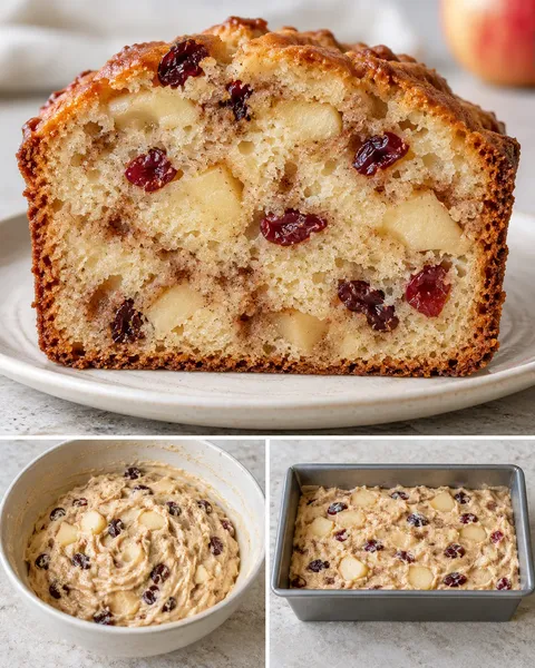 Botercake — appel, kaneel, cranberry’s