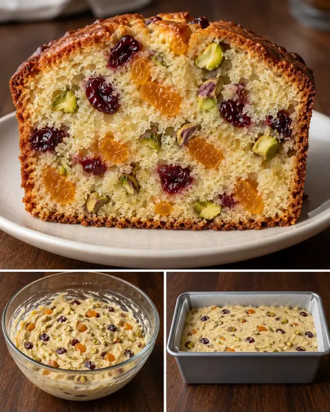Botercake — gedroogde abrikozen, pistachenoten, cranberry’s