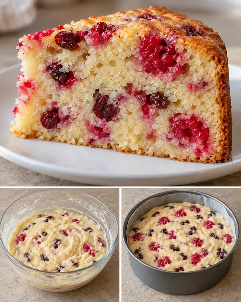 Yoghurtcake — framboos, vanille, cranberry’s