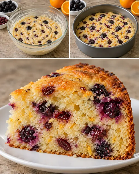 Yoghurtcake — braam, sinaasappel, cranberry’s