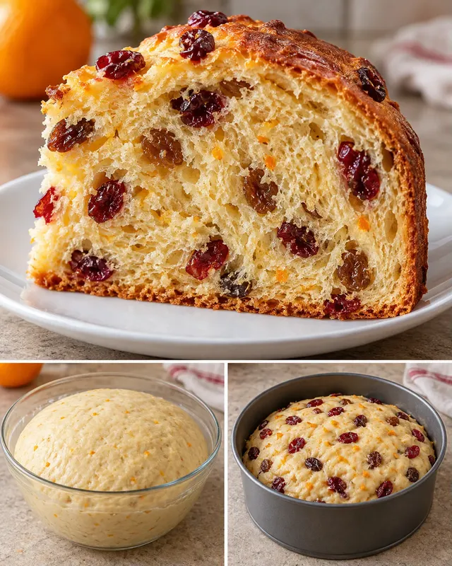 Zoete gistcake — cranberry’s, sinaasappel, rozijnen