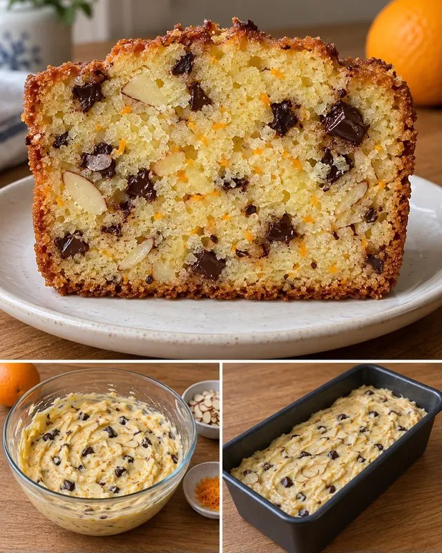 Botercake — sinaasappel, amandelen, pure chocolade