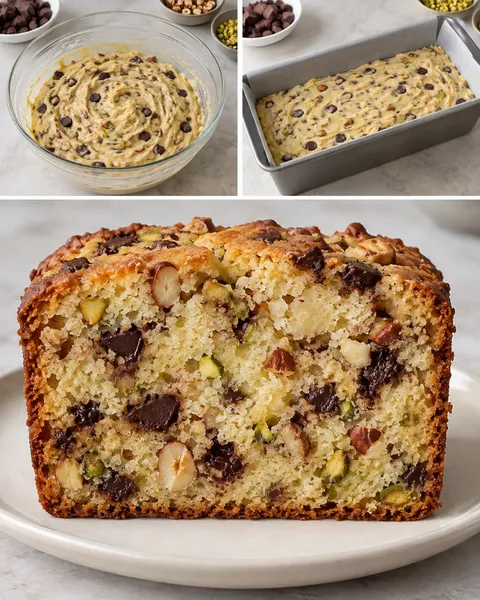 Botercake — pure chocolade, hazelnoten, pistachenoten