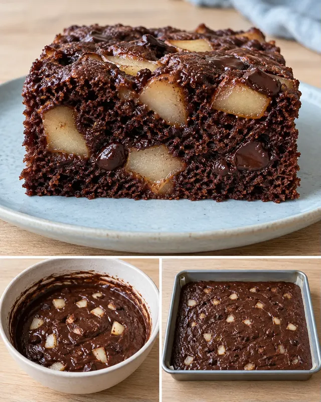 Cacaocake — peer, kardemom, pure chocolade