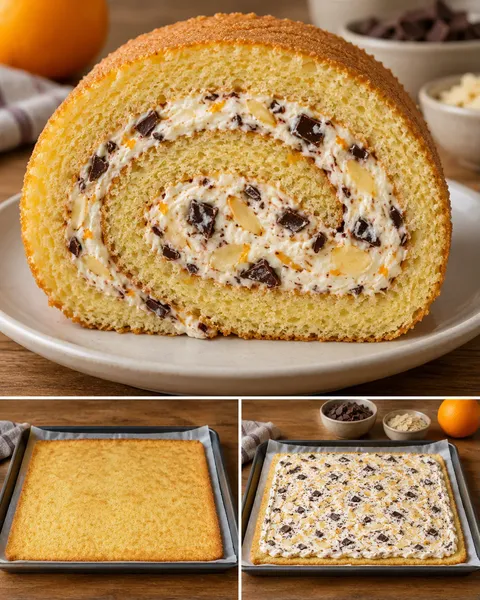 Biscuitrol — sinaasappel, amandelen, pure chocolade